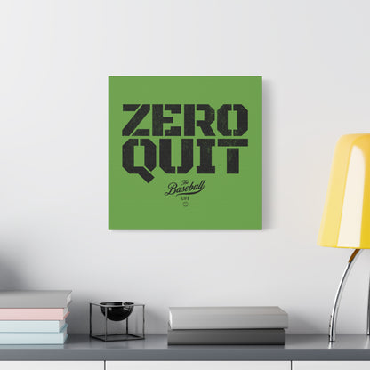 Zero Quit Wall Art Canvas_Grass Green