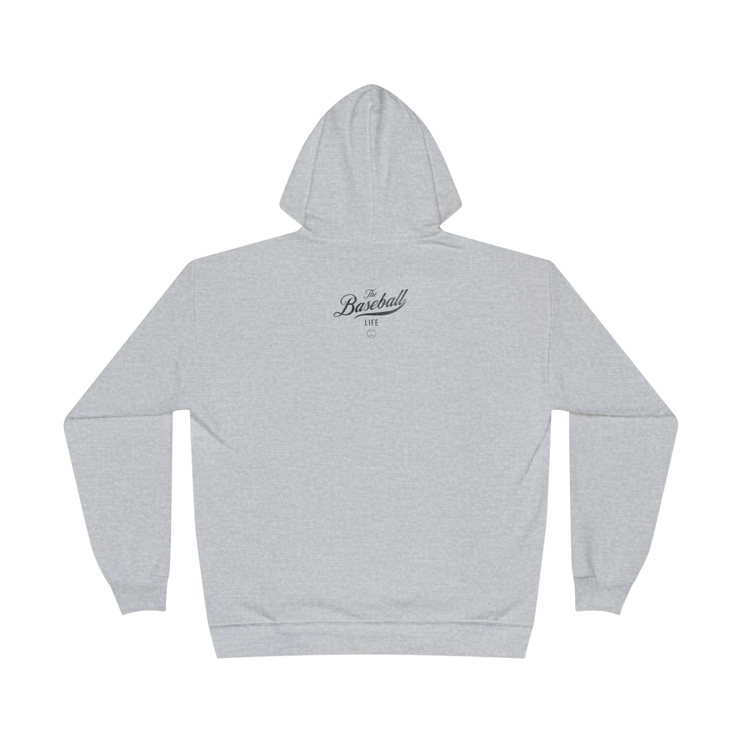 The Baseball Life Hoodie w/Grommets_Black Print
