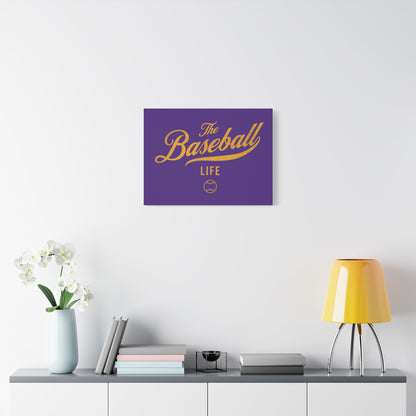 Wall Art Canvas_Purple w Yellow Gold