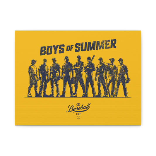 Boys of Summer Wall Art Canvas_Yellow Gold