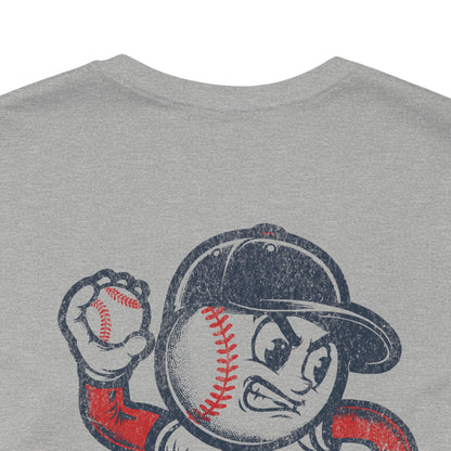 Mr. Baseball Mascot Pitching T-Shirt