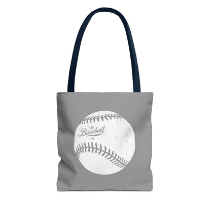 Weathered Baseball Tote Bag_Medium Gray