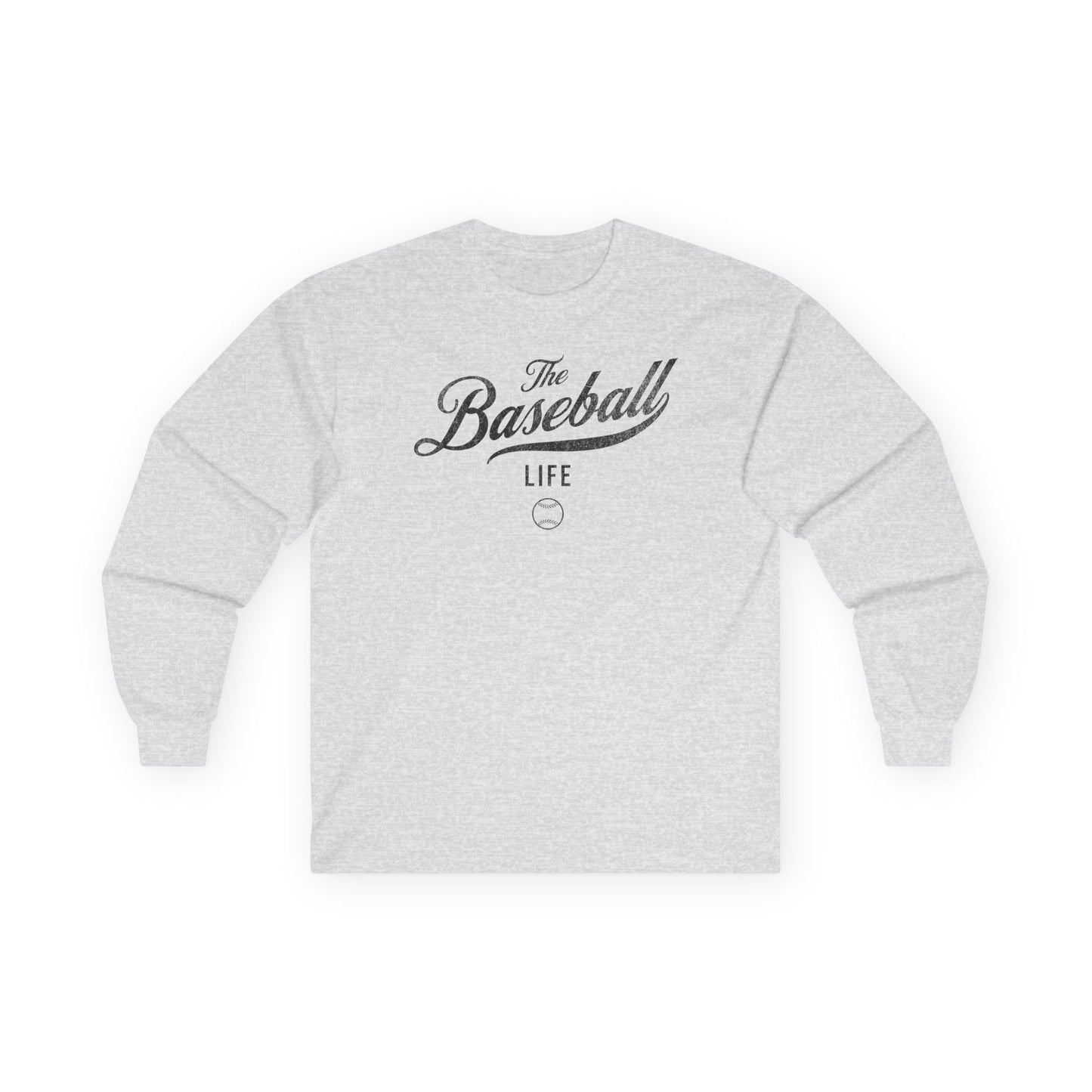 The Baseball Life Long Sleeve T-Shirt_Black Print