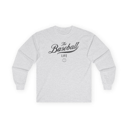 The Baseball Life Long Sleeve T-Shirt_Black Print