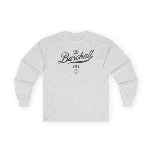 The Baseball Life Long Sleeve T-Shirt_Black Print