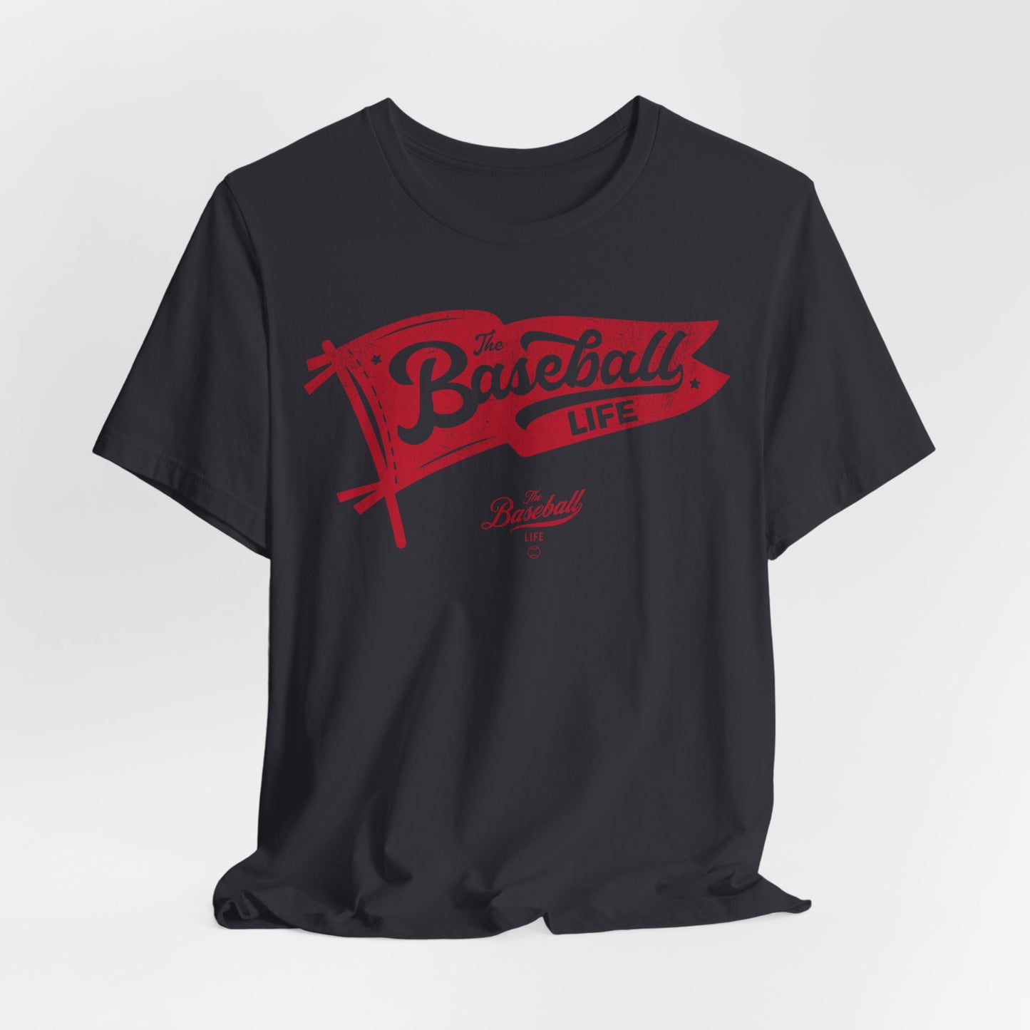 Baseball Pennant T-Shirt - Red Print
