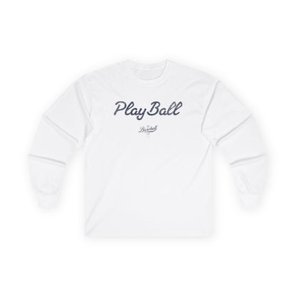 Play Ball_Navy Print Long-Sleeve T-Shirt