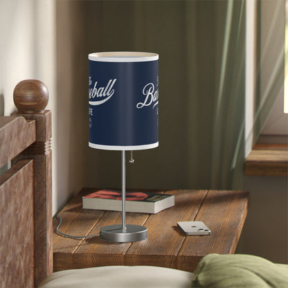 Table Lamp_Navy w White Print
