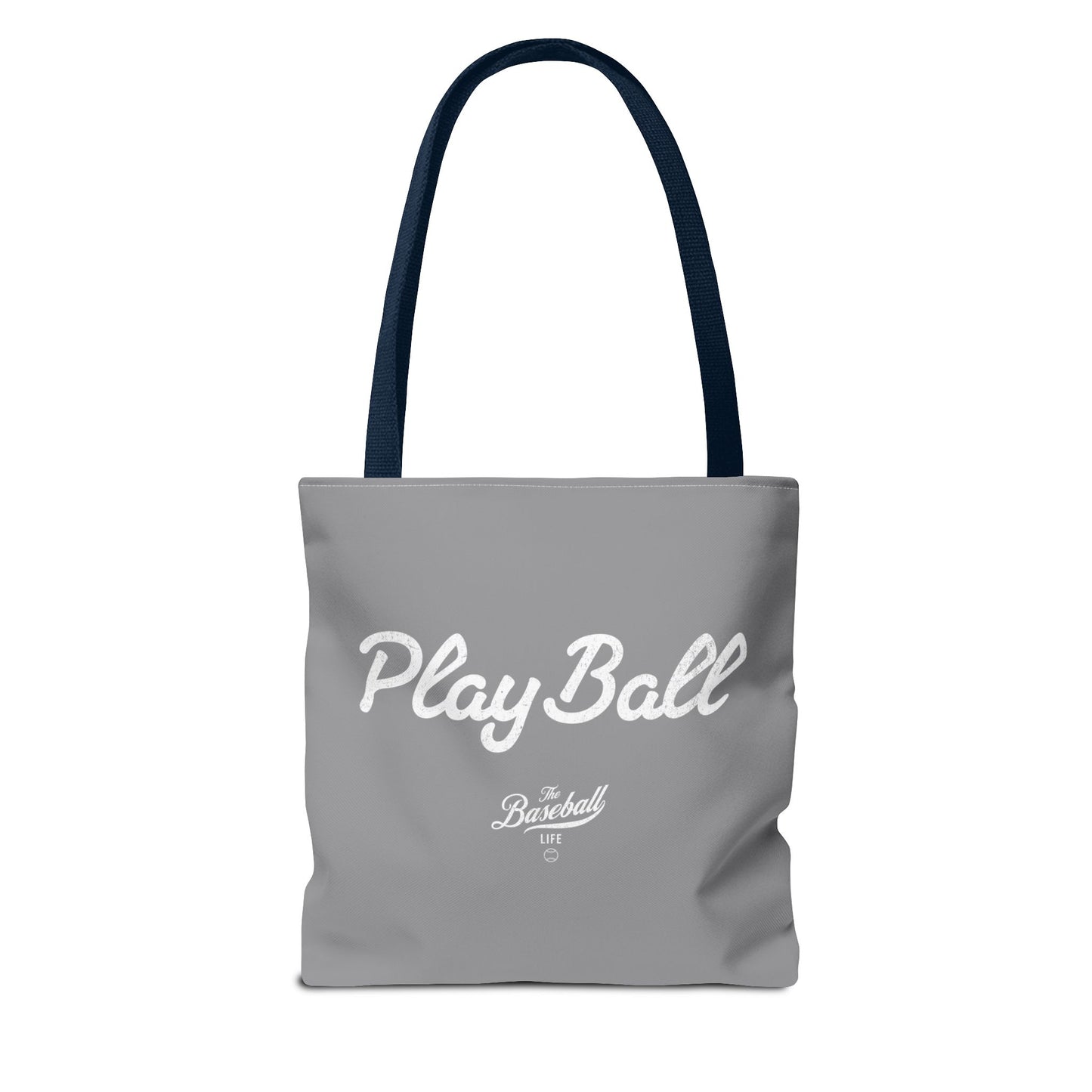 Play Ball Tote Bag_Gray with White Print