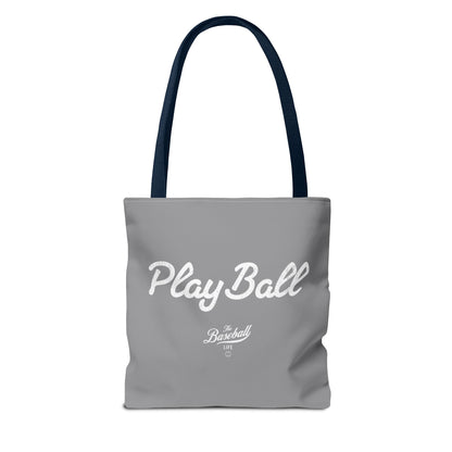 Play Ball Tote Bag_Gray with White Print