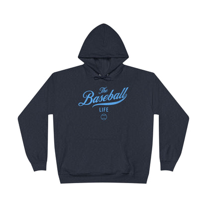 The Baseball Life Hoodie w/Grommets_Carolina Blue Print