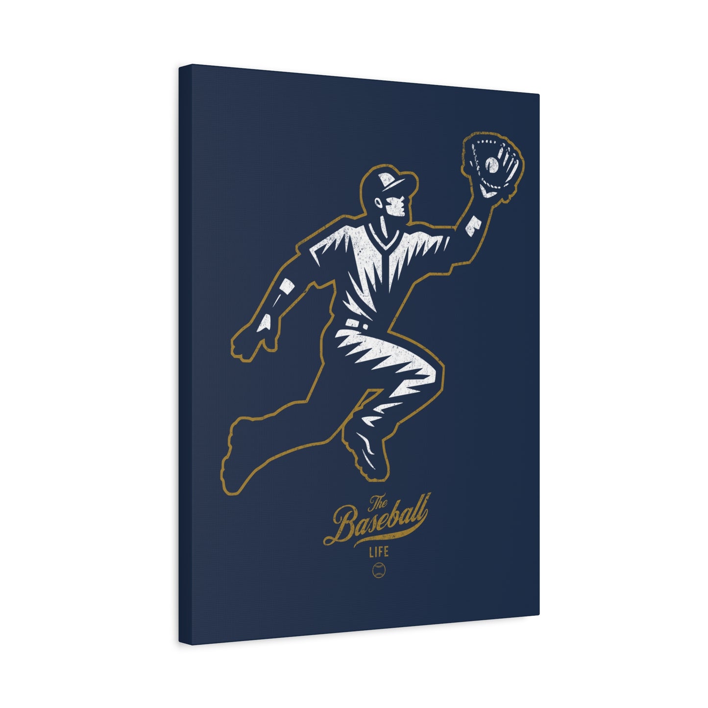 Player Icon Wall Art Canvas_Navy