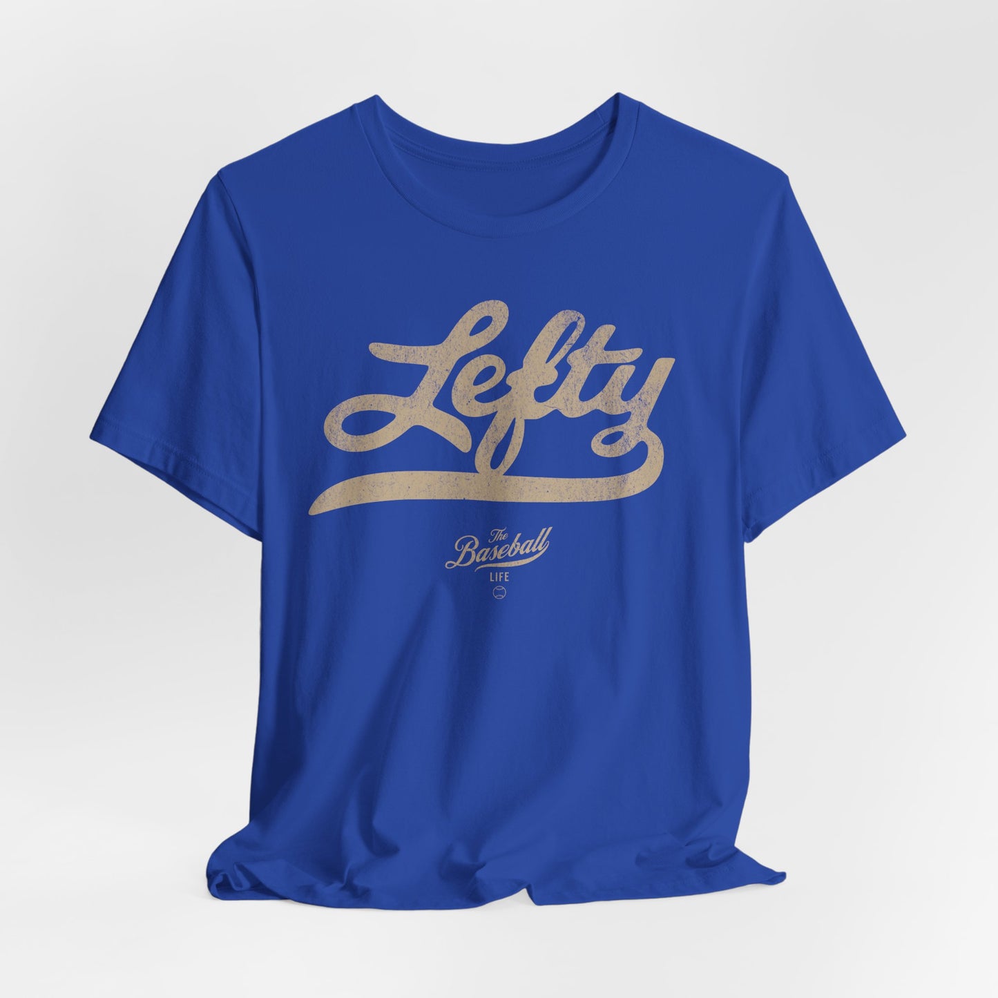 Lefty Baseball T-Shirt - Antique White Print