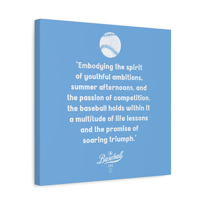 The Baseball Life "Verse" Wall Art Canvas_Carolina Blue