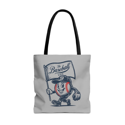 Mr. Baseball Mascot Flying Flag Tote