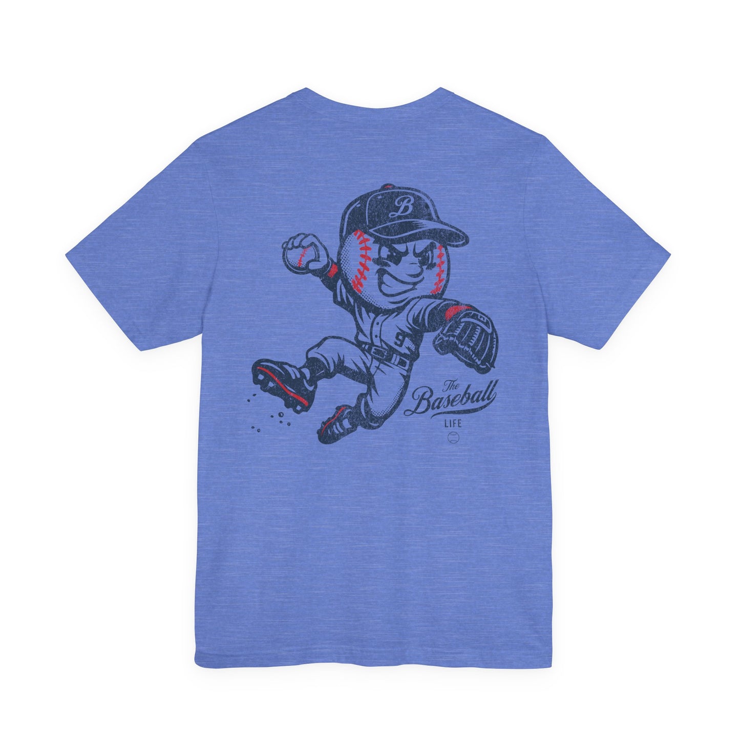 Mr. Baseball Mascot Leaping Throw T-Shirt