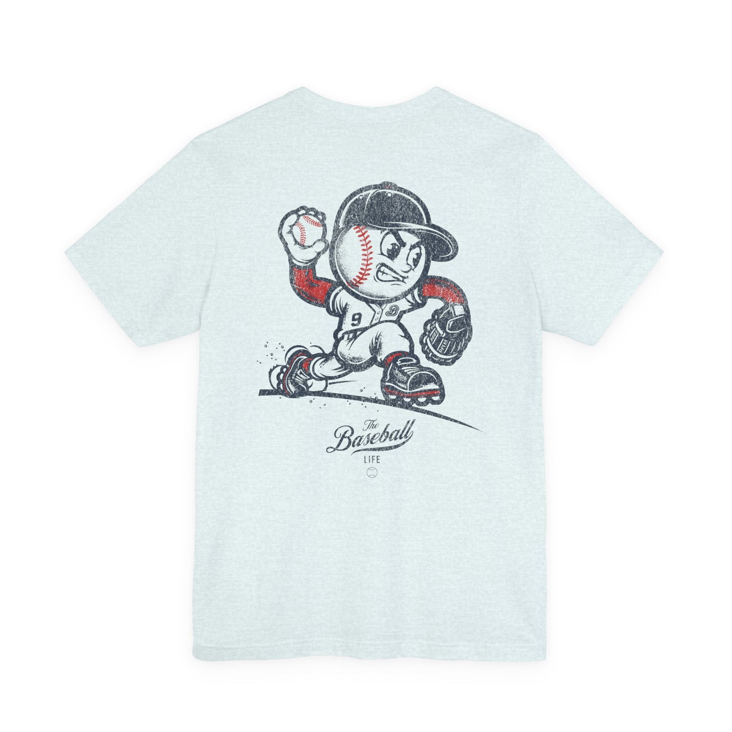 Mr. Baseball Mascot Pitching T-Shirt