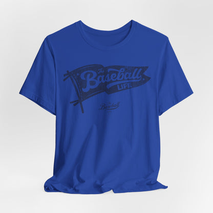 Classic Pennant_Navy Print T-Shirt