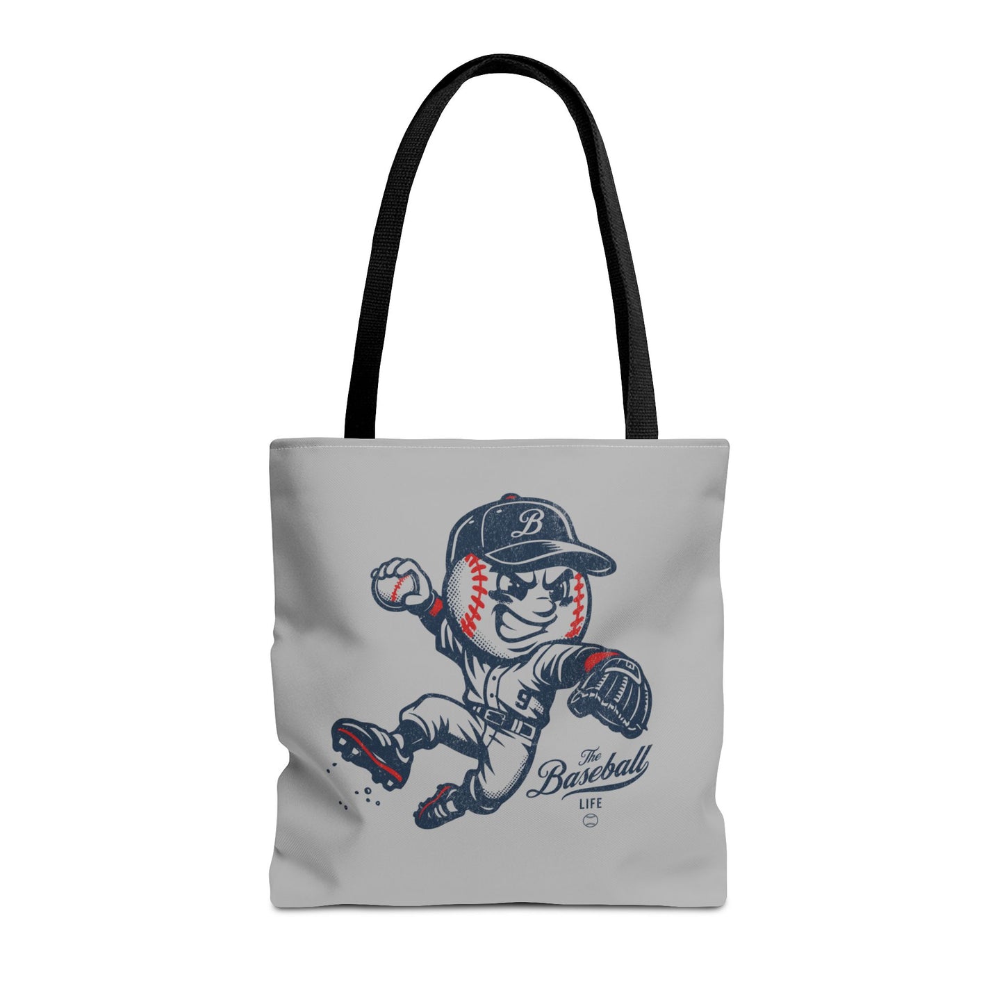 Mr. Baseball Mascot Leaping Throw Tote