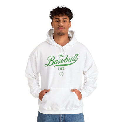 The Baseball Life Hoodie_Green Print