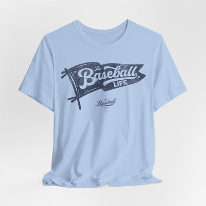 Classic Pennant_Navy Print T-Shirt