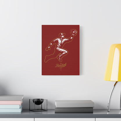 Player Icon Wall Art Canvas_Cardinal Red