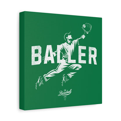 Baller Wall Art Canvas_Green
