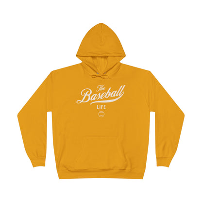 The Baseball Life Hoodie w/Grommets_White Print