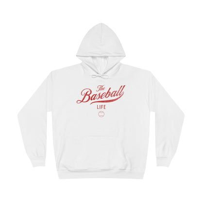 The Baseball Life Hoodie w/Grommets_Red Print