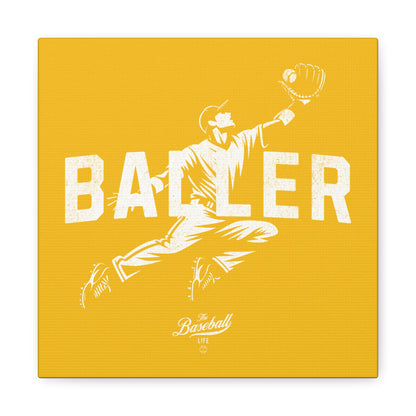 Baller Wall Art Canvas_Yellow Gold
