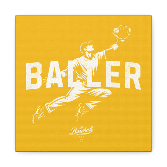 Baller Wall Art Canvas_Yellow Gold