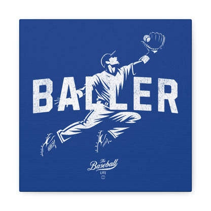 Baller Wall Art Canvas_Royal Blue