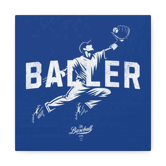 Baller Wall Art Canvas_Royal Blue