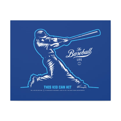 This Kid Can Hit Wall Art Canvas_Royal Blue