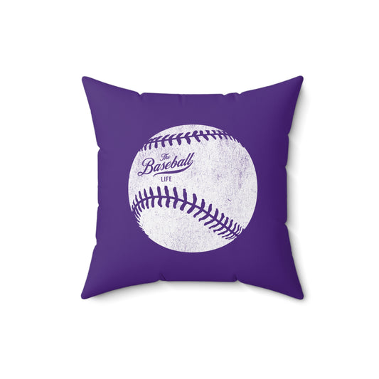 Accent Pillow_Weathered Baseball_Purple
