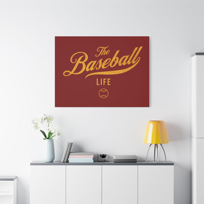 Wall Art Canvas_Maroon w Yellow Gold
