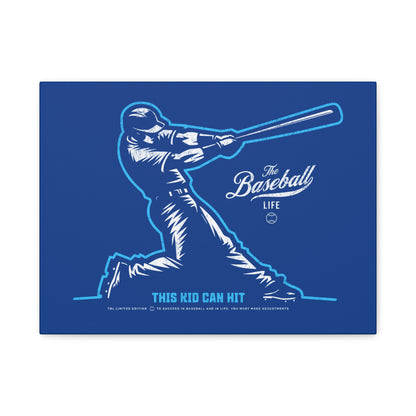 This Kid Can Hit Wall Art Canvas_Royal Blue