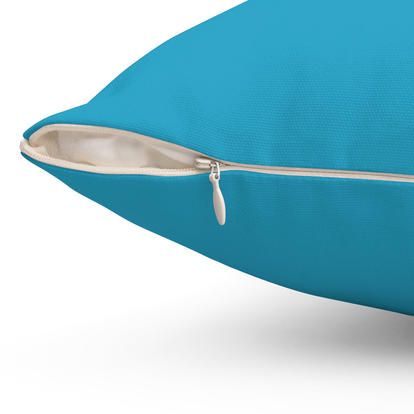 The Baseball Life Accent Pillow_Turquoise w White Print
