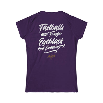 Women's Fastballs and Fungos Baseball T-Shirt