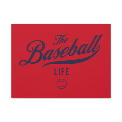 Wall Art Canvas_Red w Navy