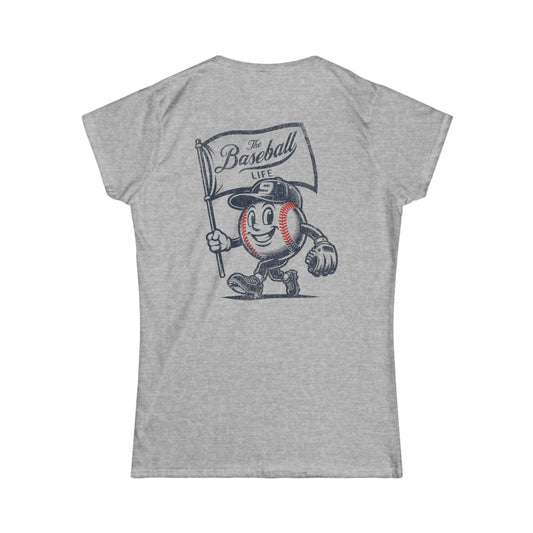 Mr. Baseball Mascot Flying Flag_Women's