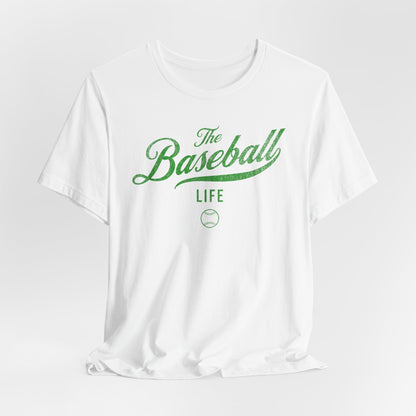 The Baseball Life Classic Script T-Shirt_Green Print
