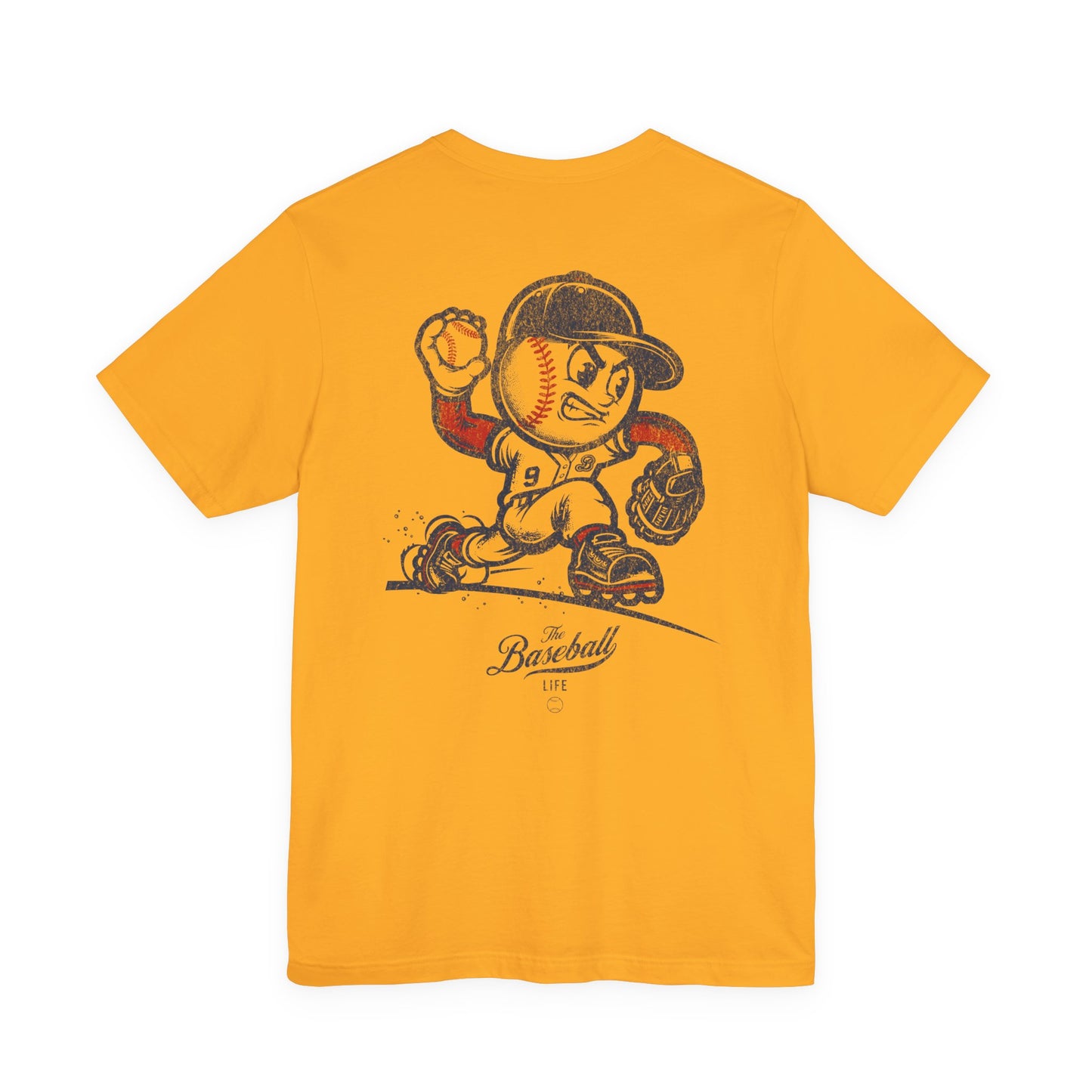 Mr. Baseball Mascot Pitching T-Shirt