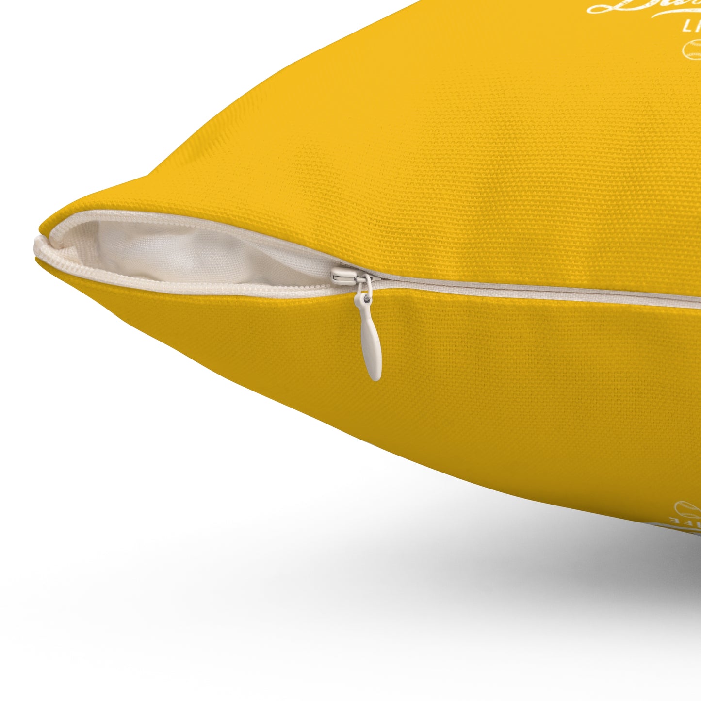 Accent Pillow_Play Ball Graphic Baseball_Yellow Gold
