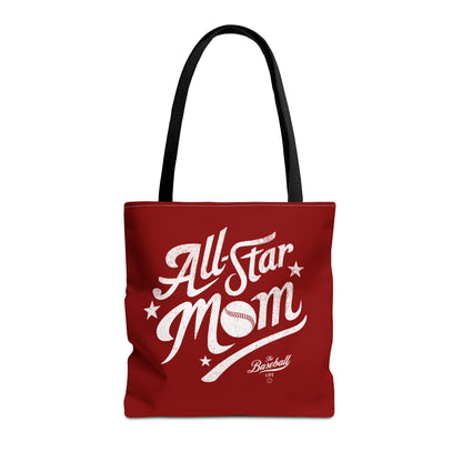 All-Star Mom Tote Bag_Maroon