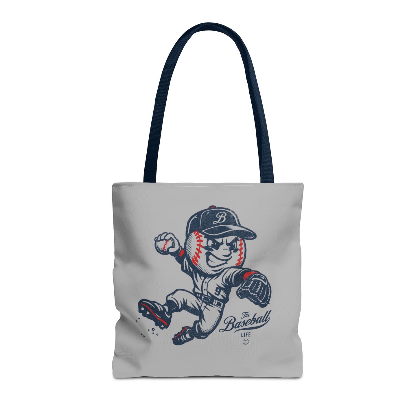 Mr. Baseball Mascot Leaping Throw Tote