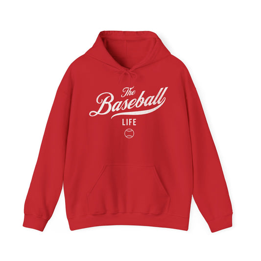 The Baseball Life Hoodie_White Print