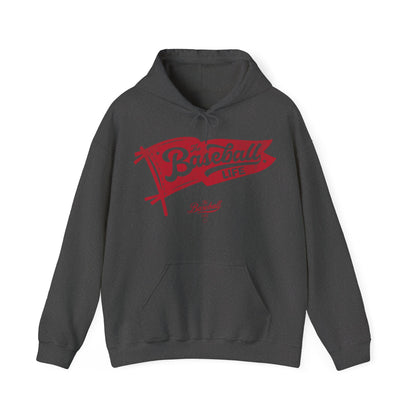Classic Pennant Hoodie - Red Print