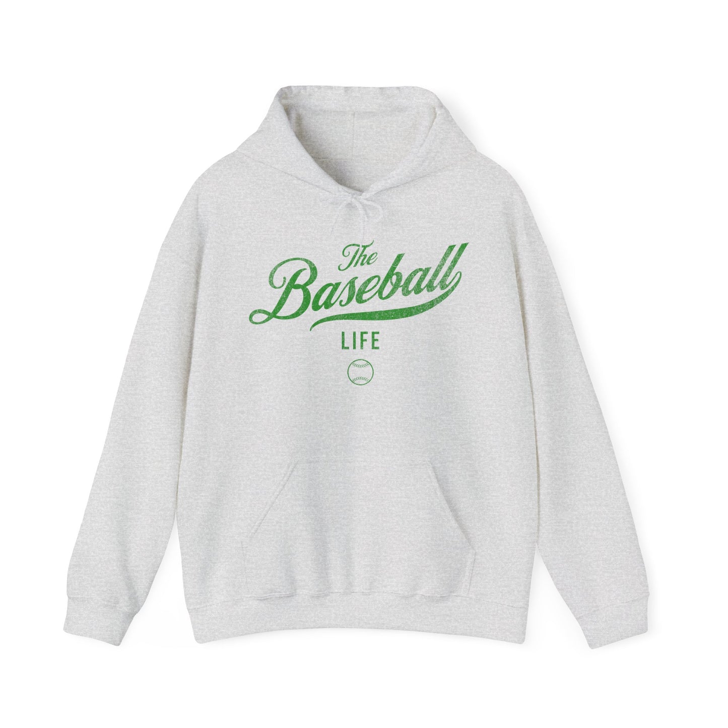 The Baseball Life Hoodie_Green Print