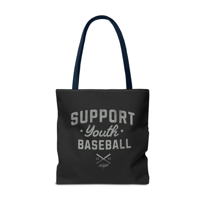 Support Youth Baseball Tote Bag_Black